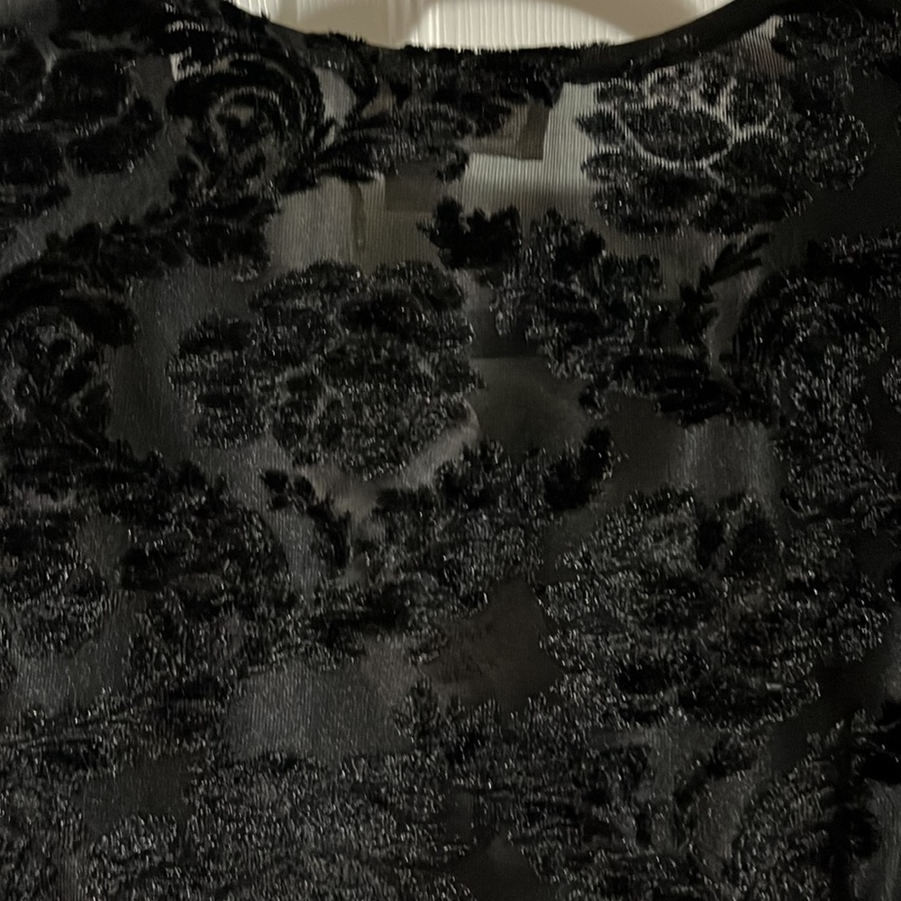 NWT Loveriche black velvet duster with bell sleeves Size S - Picture 9 of 9